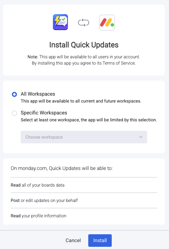 Install Quick Updates